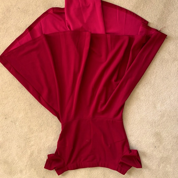 Ruby Red Off-The-Shoulder Dress - Picture 3 of 3
